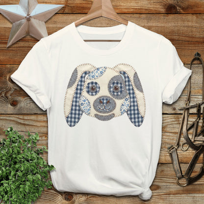 Faux Patchwork Rabbit Softstyle Tee