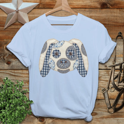 Faux Patchwork Rabbit Softstyle Tee