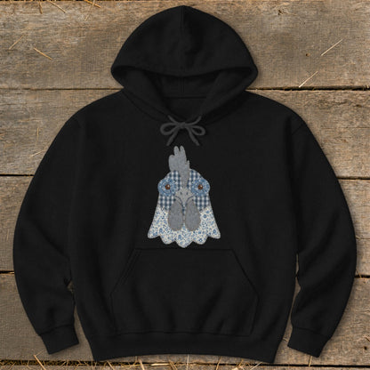 Faux Patchwork Rooster Hoodie