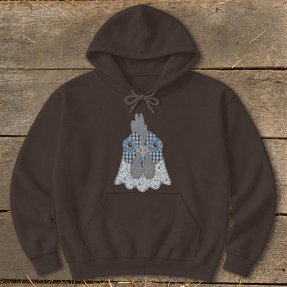 Faux Patchwork Rooster Hoodie