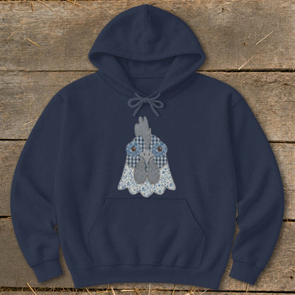 Faux Patchwork Rooster Hoodie