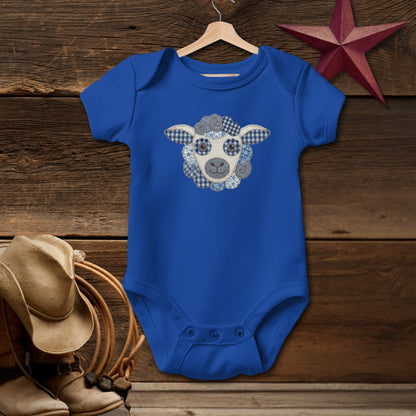 Faux Patchwork Sheep Bodysuit (Baby)