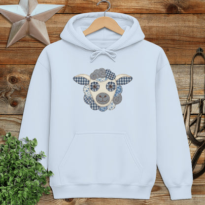 Faux Patchwork Sheep Hoodie