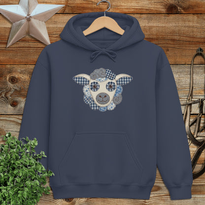 Faux Patchwork Sheep Hoodie