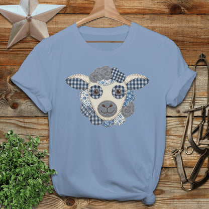 Faux Patchwork Sheep Softstyle Tee