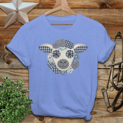 Faux Patchwork Sheep Softstyle Tee