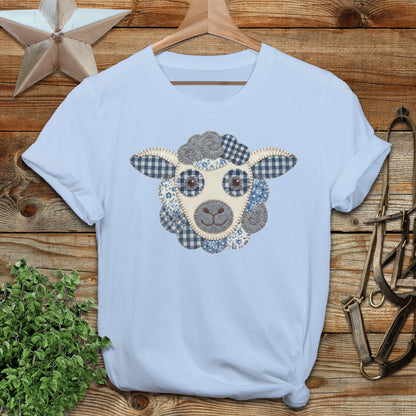 Faux Patchwork Sheep Softstyle Tee