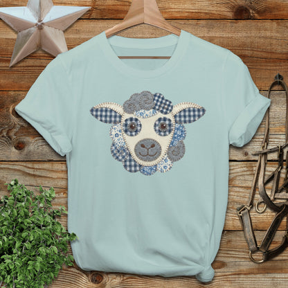Faux Patchwork Sheep Softstyle Tee