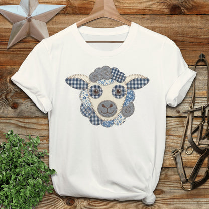 Faux Patchwork Sheep Softstyle Tee