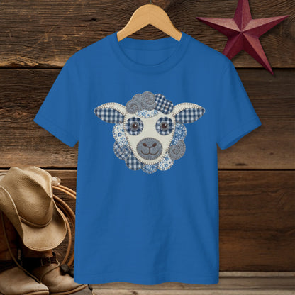 Faux Patchwork Sheep T-shirt (Youth)
