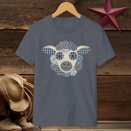 Faux Patchwork Sheep T-shirt (Youth)