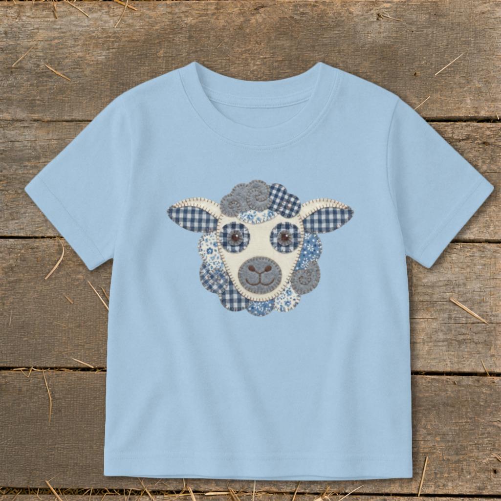 Faux Patchwork Sheep Toddler Tee