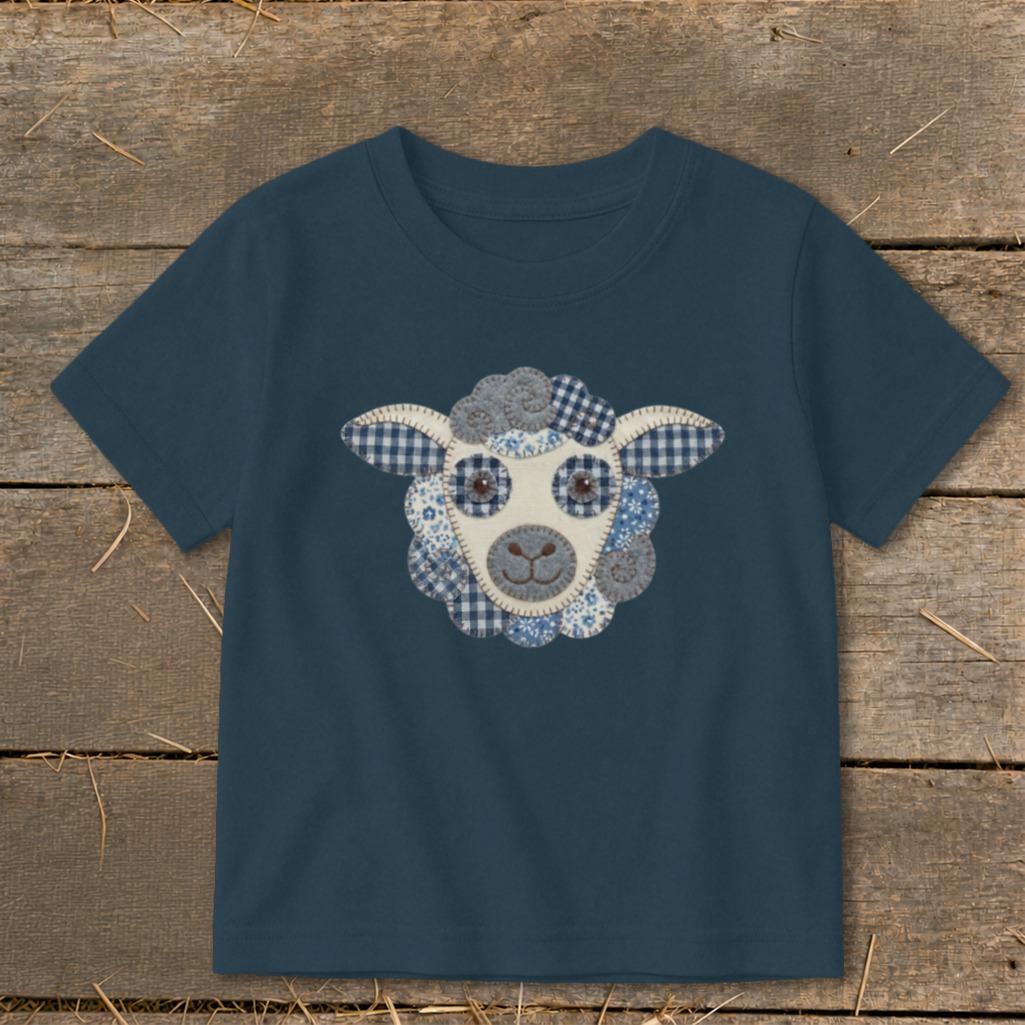 Faux Patchwork Sheep Toddler Tee