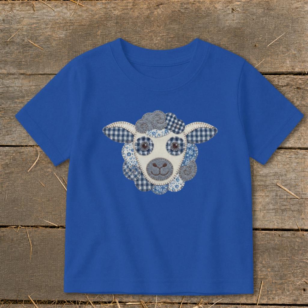 Faux Patchwork Sheep Toddler Tee