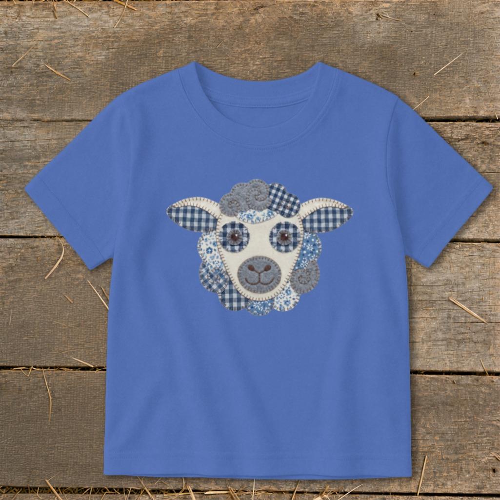 Faux Patchwork Sheep Toddler Tee