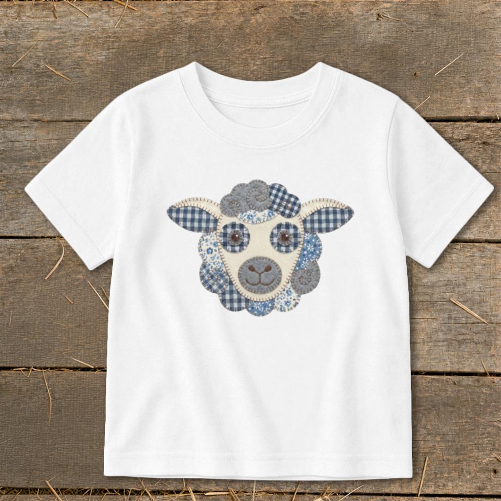 Faux Patchwork Sheep Toddler Tee