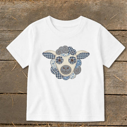 Faux Patchwork Sheep Toddler Tee