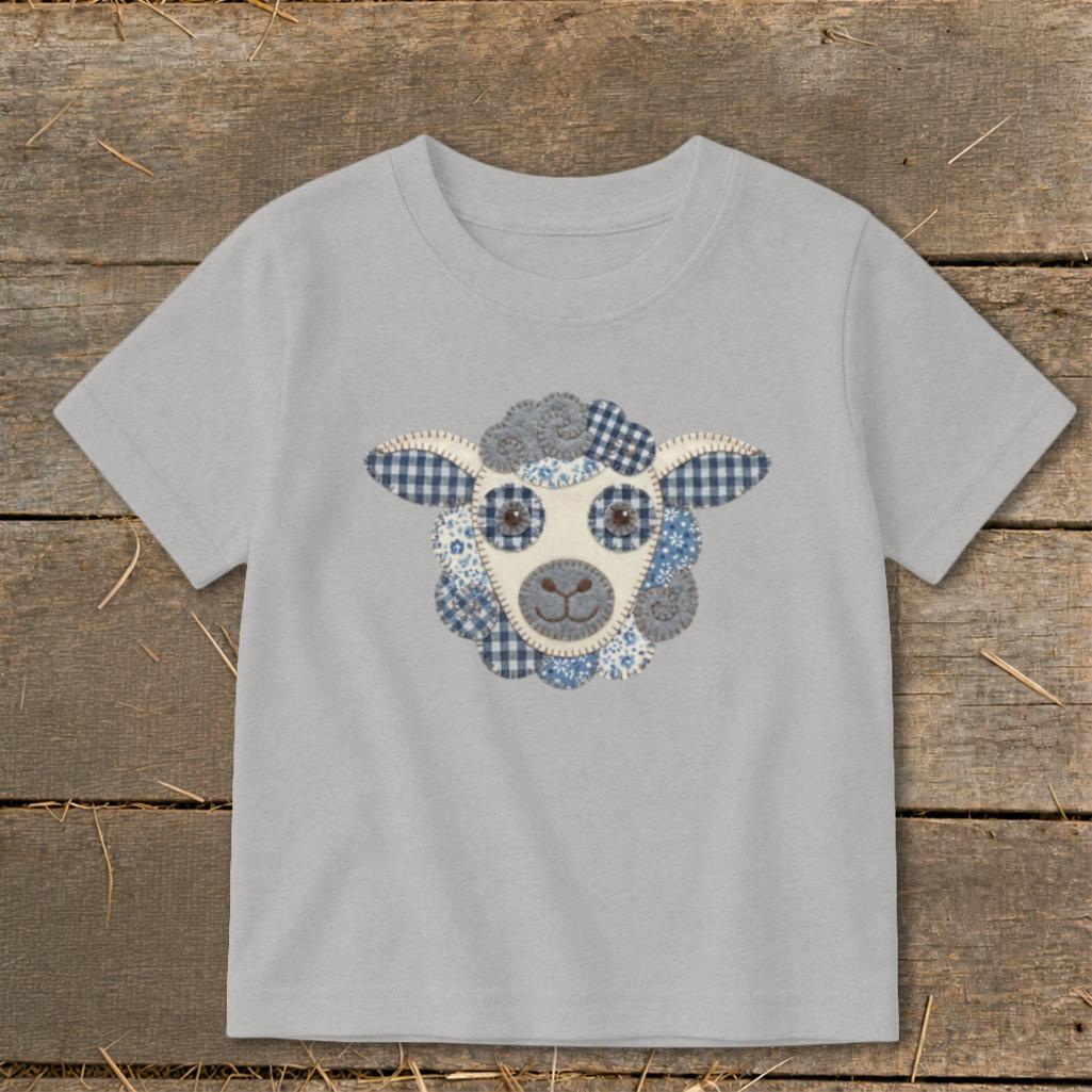 Faux Patchwork Sheep Toddler Tee