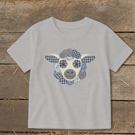 Faux Patchwork Sheep Toddler Tee