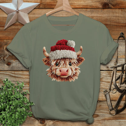 Faux Yarn Cow T-shirt