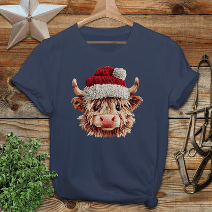 Faux Yarn Cow T-shirt