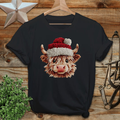 Faux Yarn Cow T-shirt