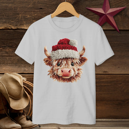 Faux Yarn Cow T-shirt (Youth)