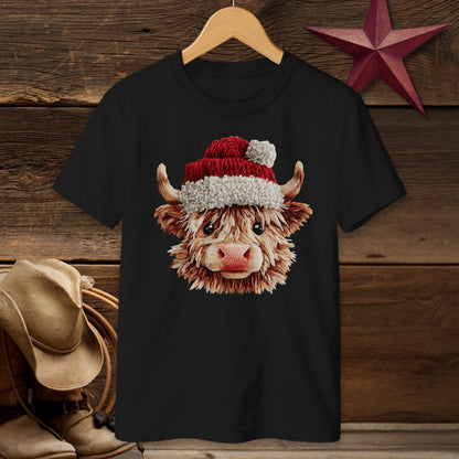 Faux Yarn Cow T-shirt (Youth)