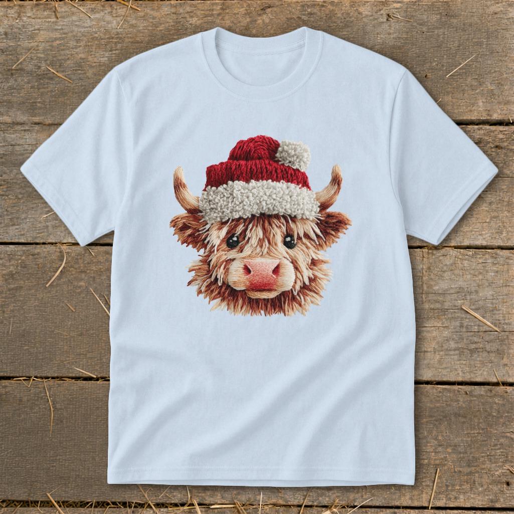 Faux Yarn Cow Youth Tee