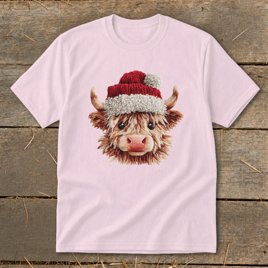 Faux Yarn Cow Youth Tee