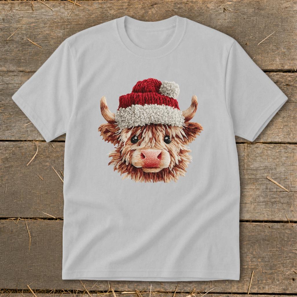 Faux Yarn Cow Youth Tee