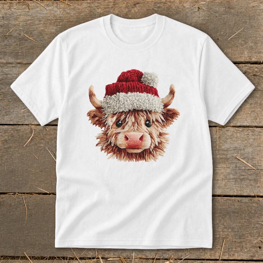 Faux Yarn Cow Youth Tee