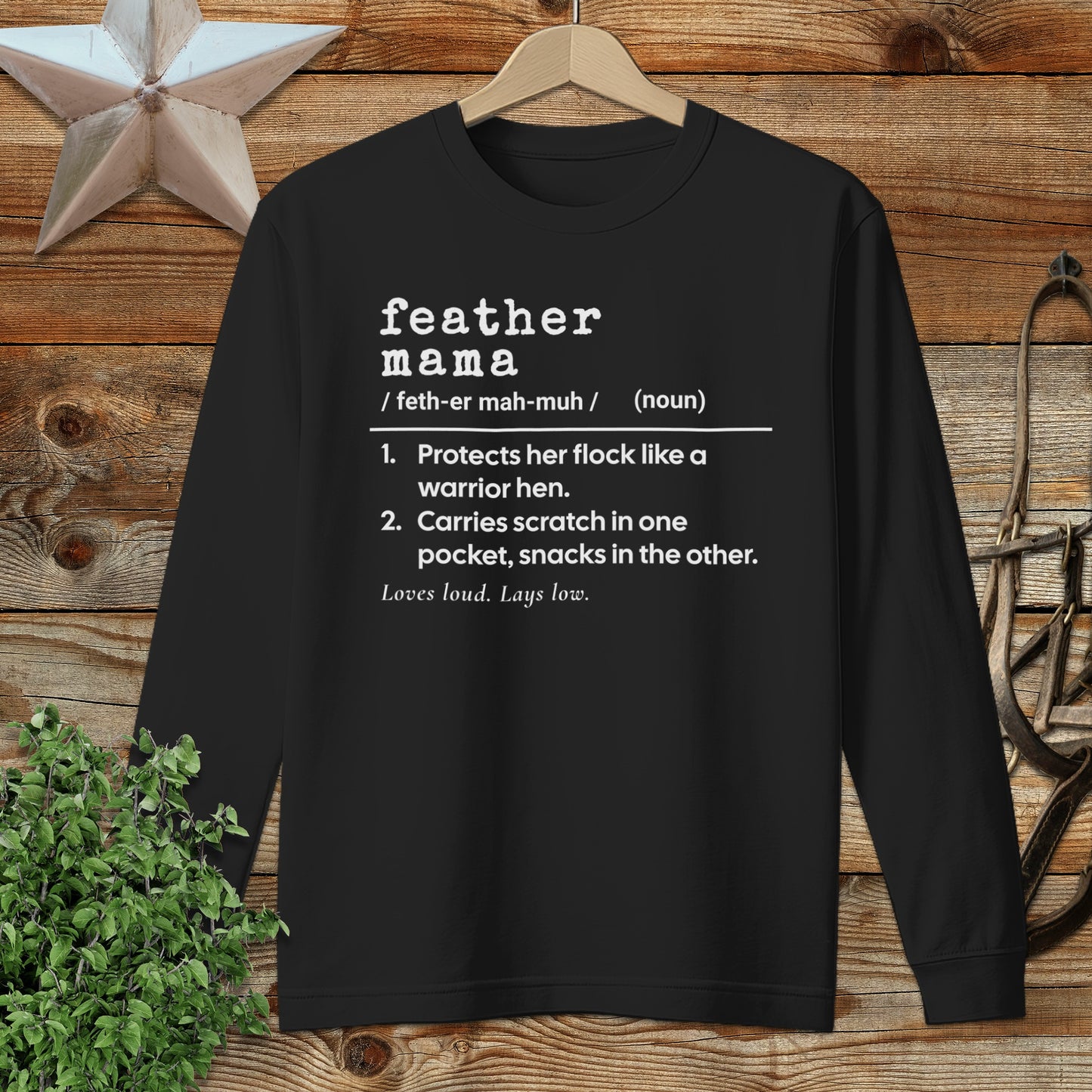 Feather Mama Definition Long Sleeve Tee