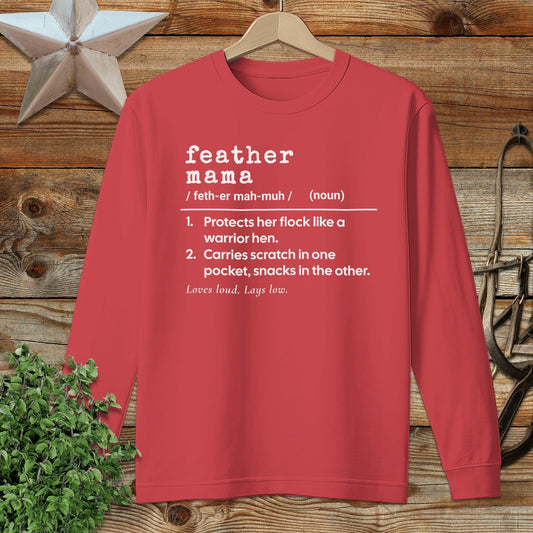 Feather Mama Definition Long Sleeve Tee