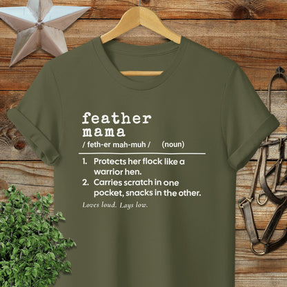 Feather Mama Definition T-shirt