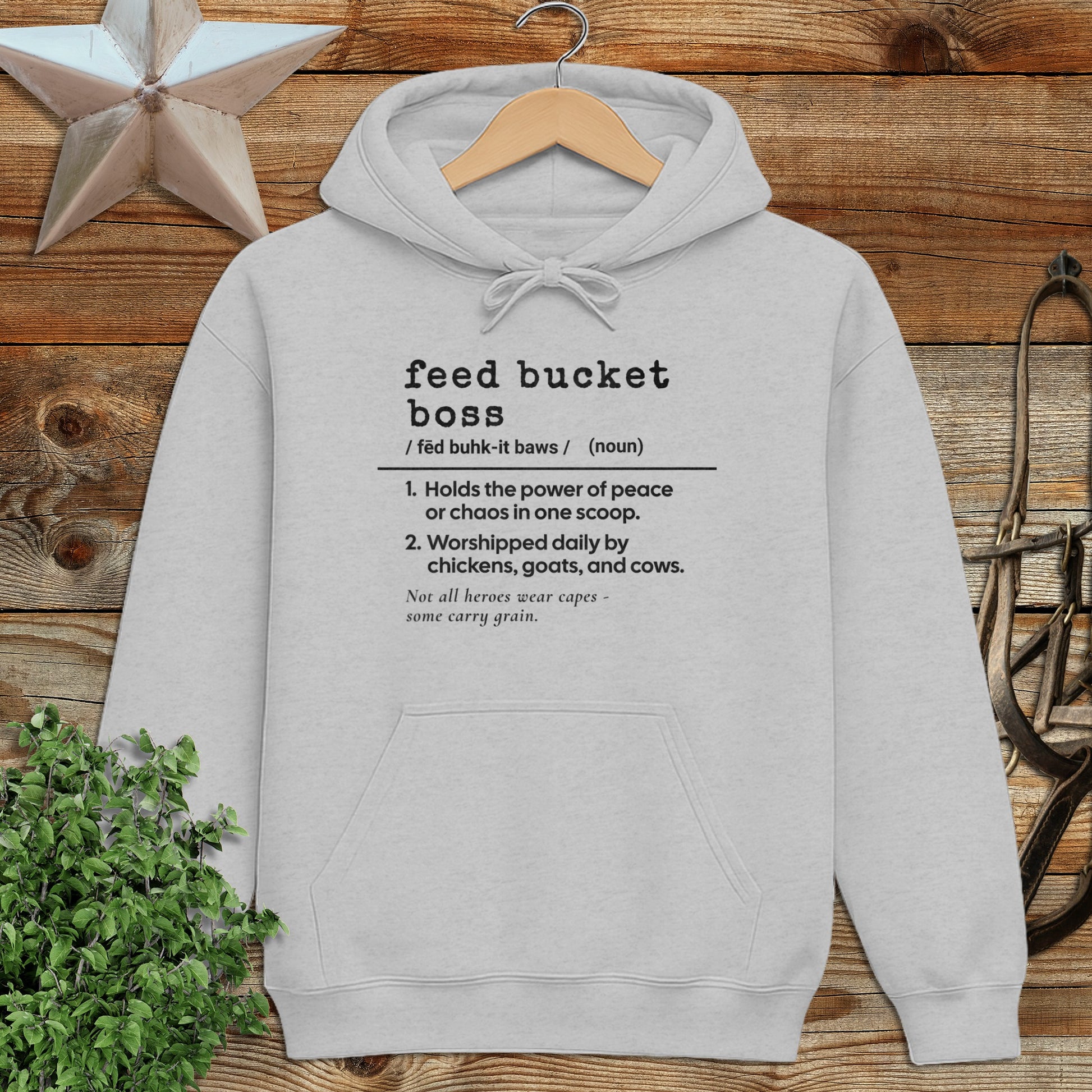 Feed Bucket Boss Definition Hoodie