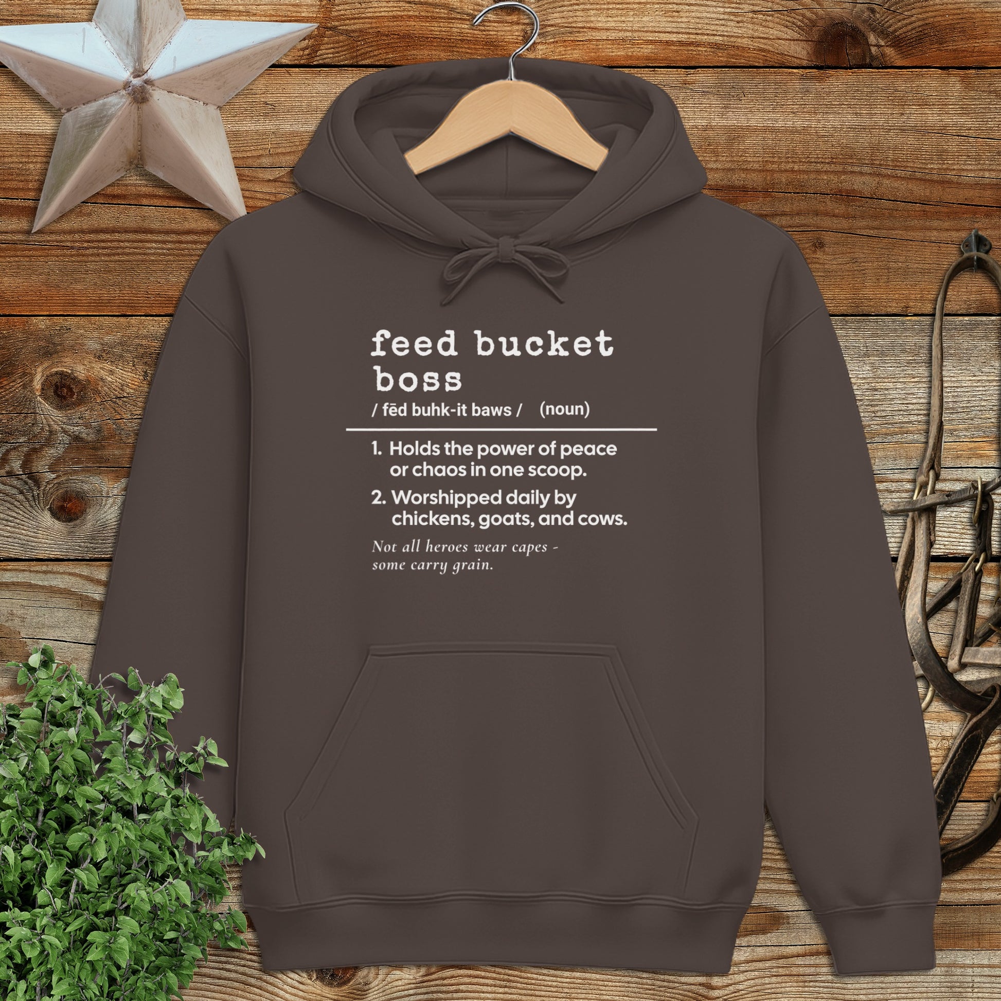 Feed Bucket Boss Definition Hoodie