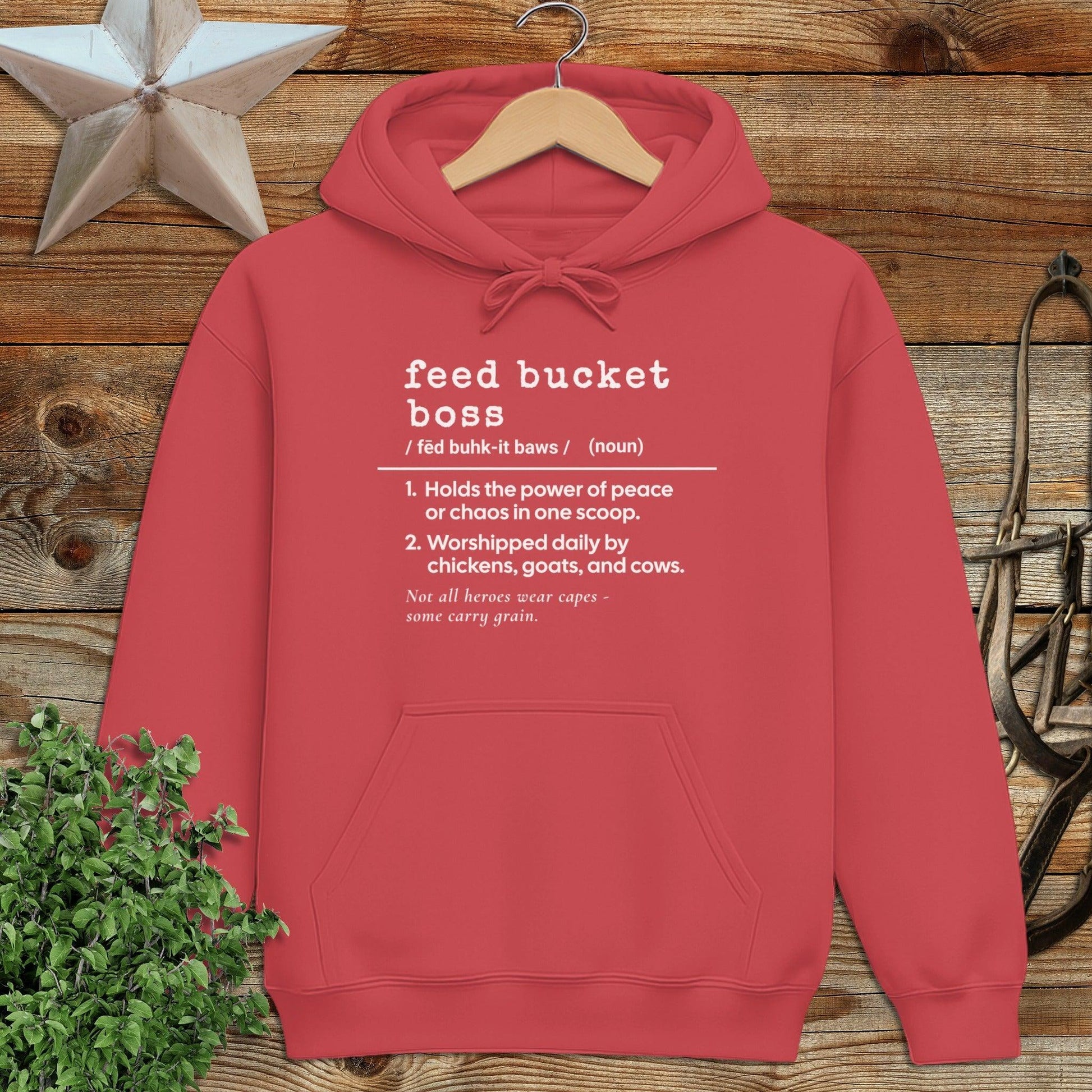Feed Bucket Boss Definition Hoodie