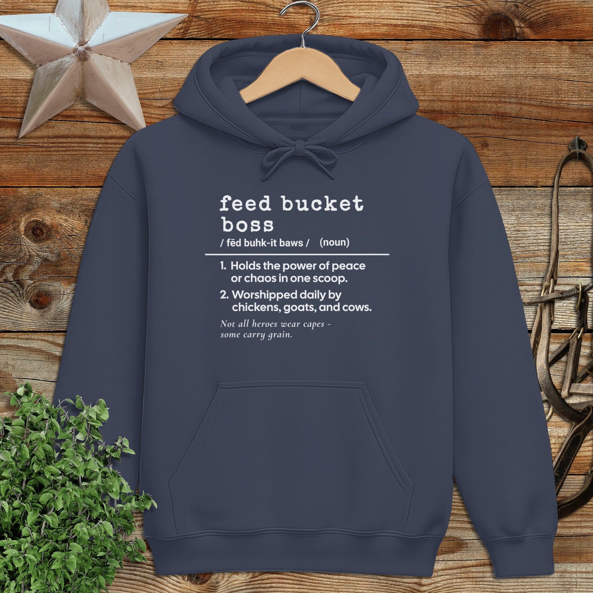 Feed Bucket Boss Definition Hoodie