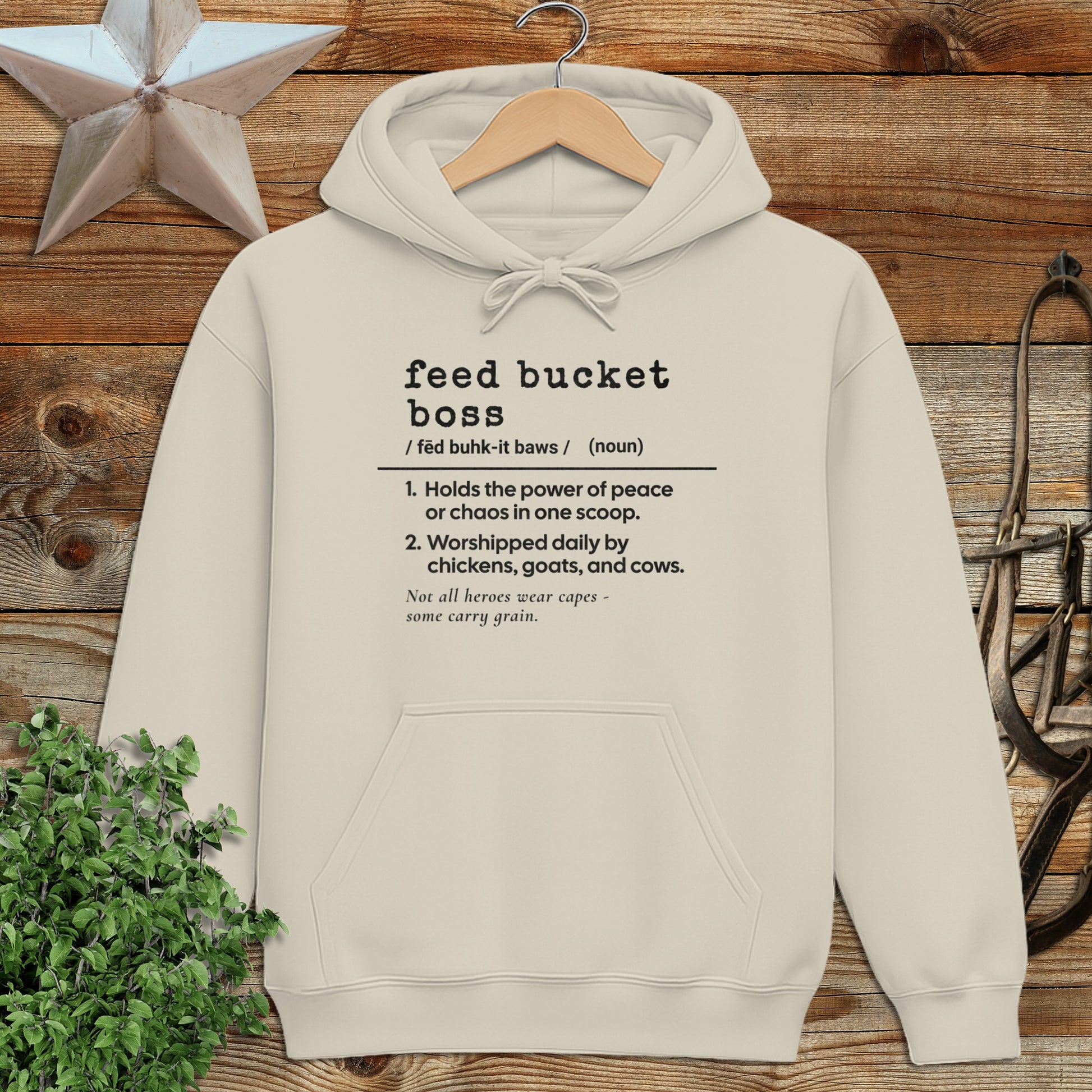 Feed Bucket Boss Definition Hoodie
