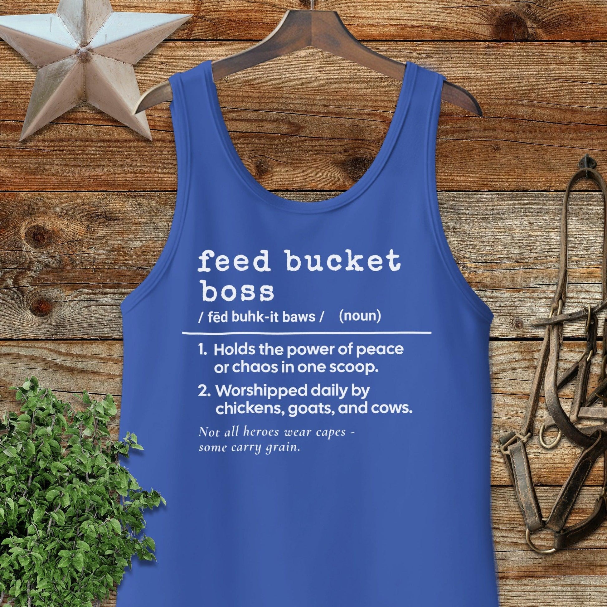 Feed Bucket Boss Definition Tank Top