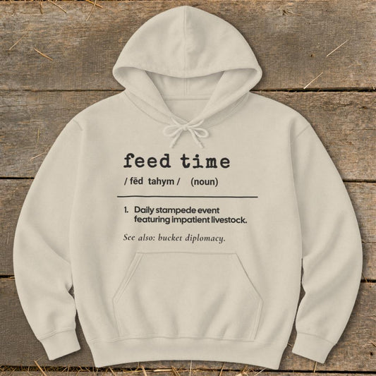 Feed Time Definition Hoodie - Sand