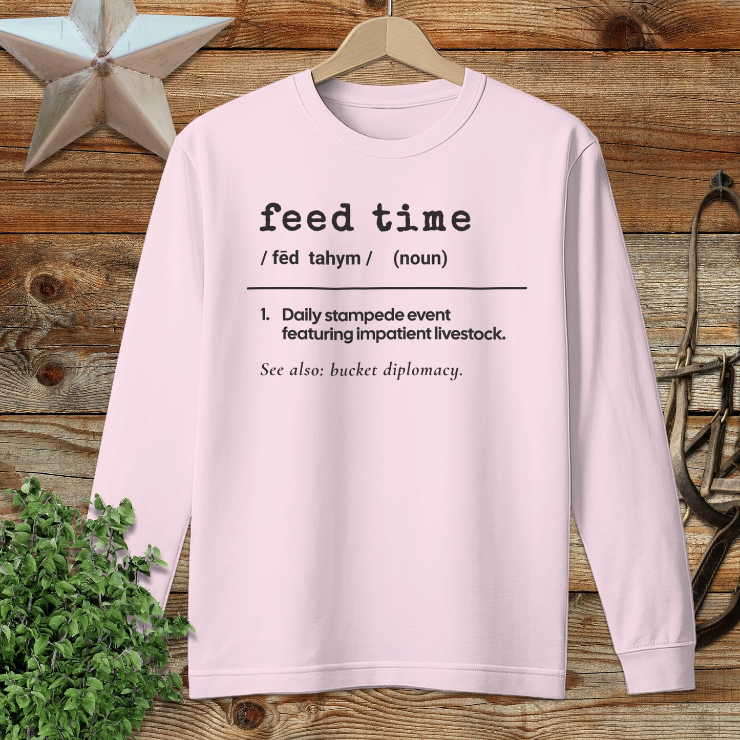 Feed Time Definition Long Sleeve Tee