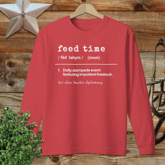Feed Time Definition Long Sleeve Tee