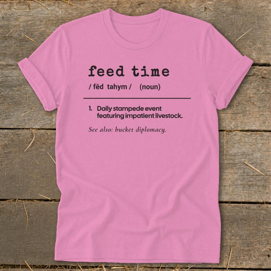 Feed Time Definition Softstyle Tee - Azalea