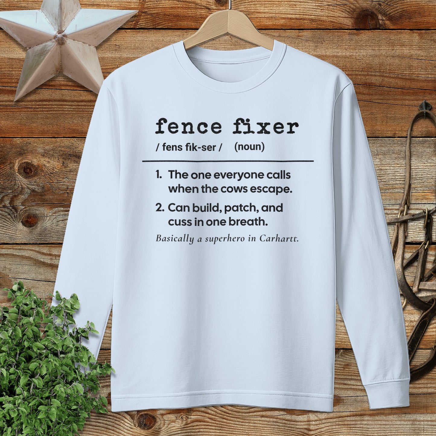 Fence Fixer Definition Long Sleeve Tee