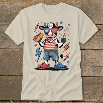 Festive 4th Cow Classic Tee