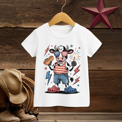 Festive 4th Cow T-Shirt (Toddler)