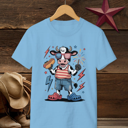 Festive 4th Cow T-Shirt (Youth)