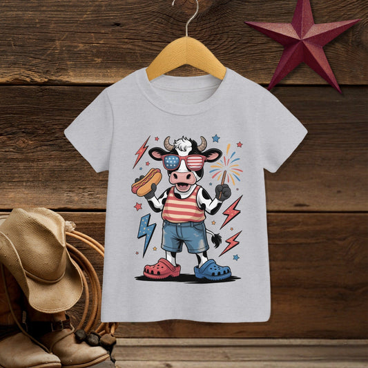 Festive 4th Cow T-shirt (Toddler)